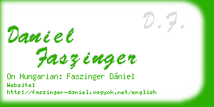 daniel faszinger business card